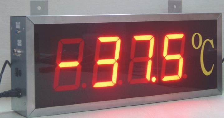 张家港大屏幕速度表|大屏幕温度显示器|温度显示器